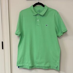 Vineyard Vines: Men's Lime Green Cotton Polo Shirt, Size M